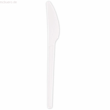 10 x NatureStar Messer C-PLA 16,5cm weiß VE=100 Stück
