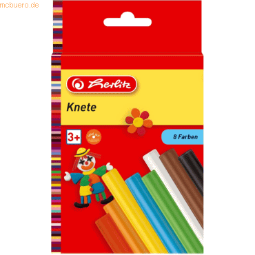 Herlitz Knete VE=8 Stck mehrfarbig