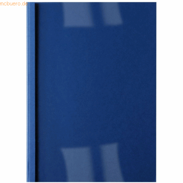 GBC Thermobindemappe Business Line LeatherGrain 6mm dunkelblau VE=100