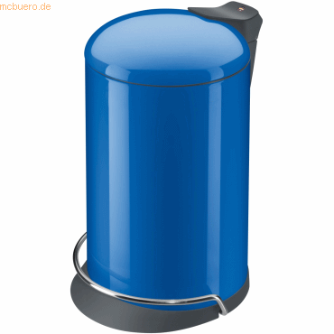 Hailo Tret-Abfalleimer Profiline Solid Design M enzianblau 12 Liter In