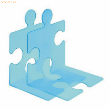 Han CD/Buchsttze Puzzle im 2er-Pack transluzent blau