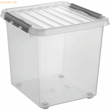 6 x Sunware Aufbewahrungsbox mit Rollen 38 Liter Kunststoff 400x400x40