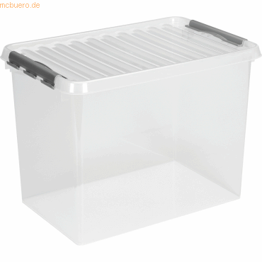 6 x Sunware Aufbewahrungsbox mit Deckel 62 Liter Kunststoff 400x600x34