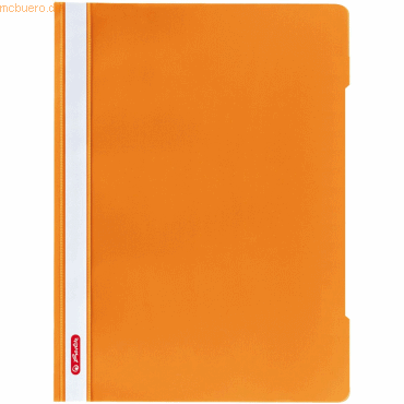 10 x Herlitz Sichthefter PP A4 Quality orange