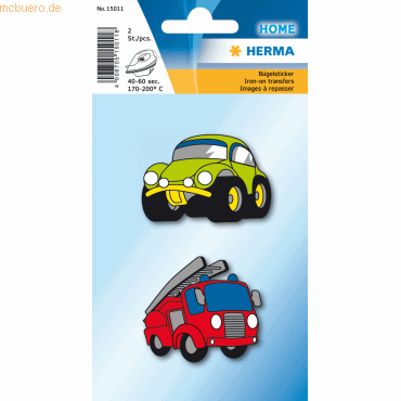 5 x HERMA Sticker Bgelbilder Autos VE=2 Stck