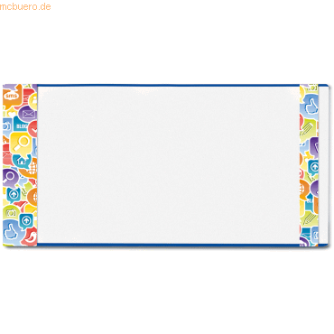 5 x Herma Buchschoner Hermx 265x540mm Social Icons