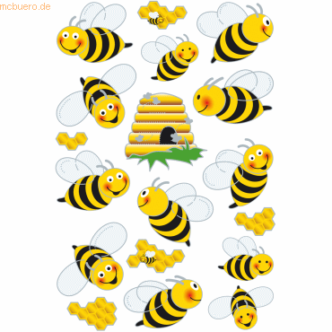 10 x HERMA Sticker Magic Bienen 3D Flgel VE=1 Blatt