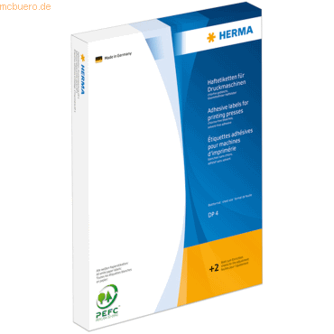 HERMA Haftetiketten fr Druckmaschinen DP4 21x34mm wei VE=19500 Stck