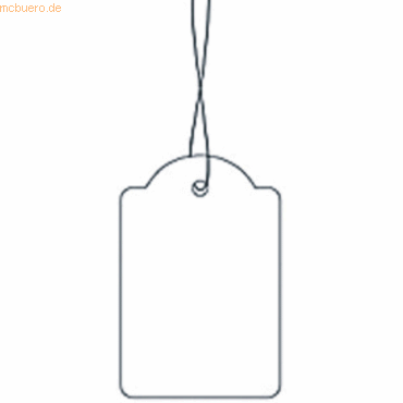 HERMA Hngeetiketten 18x28mm mit Faden wei VE=1000 Stck
