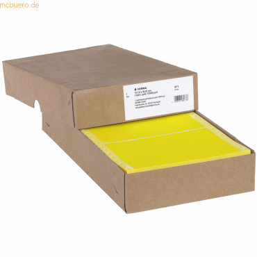 HERMA Computeretiketten endlos 147,32x99,2mm gelb 1-bahnig perforiert