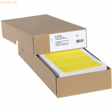 HERMA Computeretiketten endlos 101,6x48,4mm gelb 1-bahnig VE=2000 Stc
