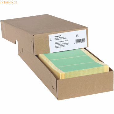 HERMA Computeretiketten endlos 101,6x48,4mm grn 1-bahnig VE=2000 Stc