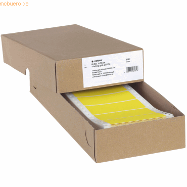 HERMA Computeretiketten endlos 88,9x35,7mm gelb 1-bahnig VE=2000 Stck