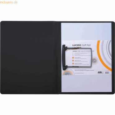Jalema Clipmappe Lucido A4 PP schwarz