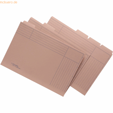 Einstellmappe mit Register (5-teilig) Folio VE=50 Stück