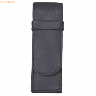 Alassio Stifteetui 15x4,5x2,5cm fr 2 Stifte Leder blau