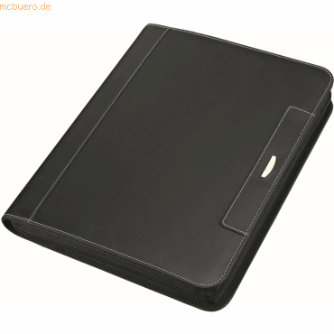 Alassio Tablet-Mappe A4 Lombardo 28,5x36x4cm Mikrofaser schwarz