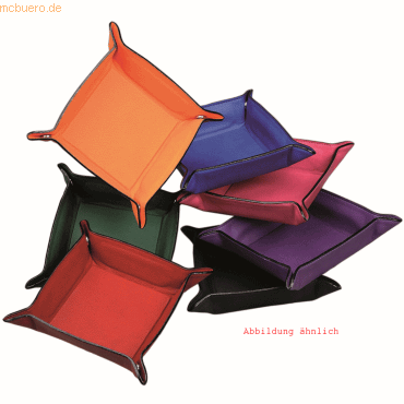 Alassio Utensilienschale Emilia 10,5x10,5x4cm Lederimitat grn