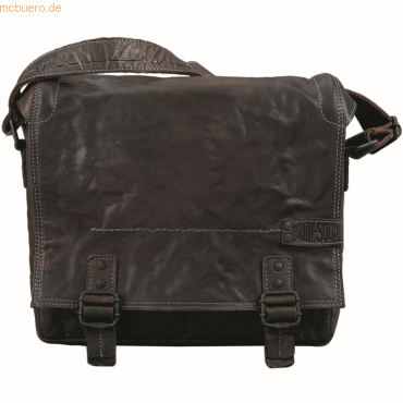Pride&Soul Umhngetasche Rooster 33,5x30x8cm Leder graubraun