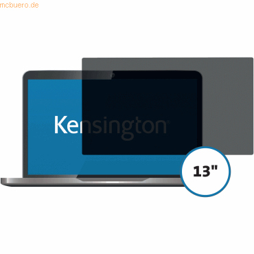 Kensington Blickschutzfilter Apple MacBook ProRetina 13 Zoll 2-fach ab