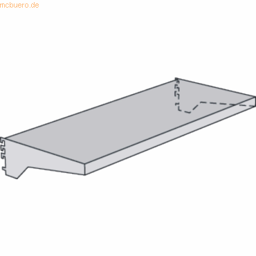 Kerkmann Fachboden mit Konsolen fr Bibliotheks-Regal Univers BxT 75x5