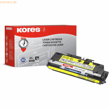 Kores Tonerkartusche kompatibel mit HP Q2672A ca. 4000 Seiten yellow