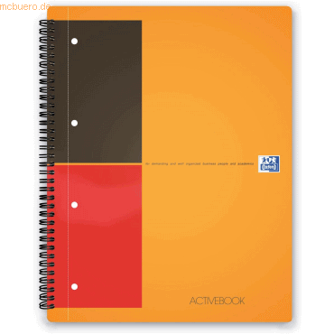 5 x Oxford Activebook International Optik Paper 80 g/qm A4+ 6mm linier