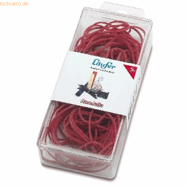 10 x Lufer Gummiringe Rondella Nr. 6/40mm rot 50g