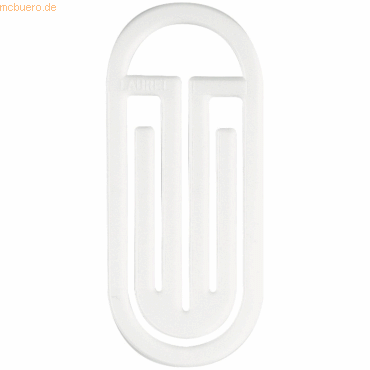 Laurel Broklammern King Klip mit Bogen 62mm VE=8 Stck wei