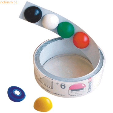 Laurel Magnetband 35mmx250cm bis 1900g selbstklebend weiß mit Magneten