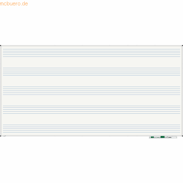 Legamaster Whiteboard Premium Notenlinien 100x200cm