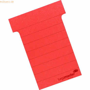 Legamaster T-Karten 91x79x105 rot VE= 100
