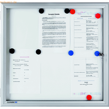 Legamaster Schaukasten Premium Whiteboard fr den Auenbereich 98,9x3,