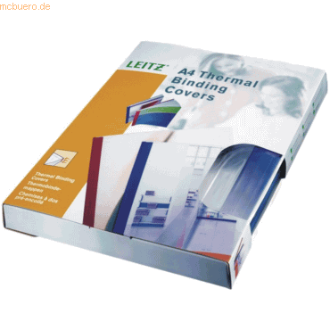 Leitz Thermobindemappen Leinenoptik A4 1,5mm blau VE=25 Stck