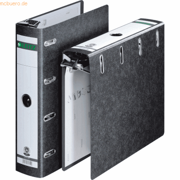 5 x Leitz Hnge-Doppelordner 75mm schwarz