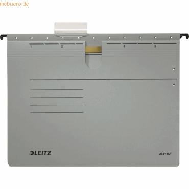 25 x Leitz Hngehefter Alpha A4 grau
