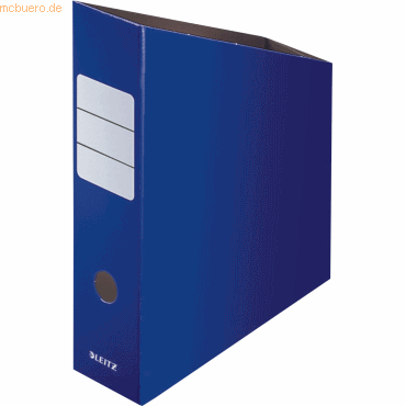 10 x Leitz Stehsammler Feinwellpappe A4 blau