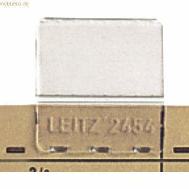 50 x Leitz Vollsichtreiter für Einstellmappen 25mm 3-zeilig transparen