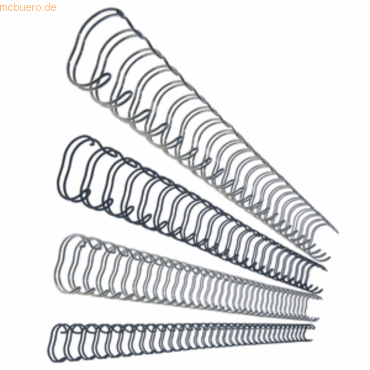 Leitz Drahtbindercken A4 3:1 10mm silber VE=100 Stck