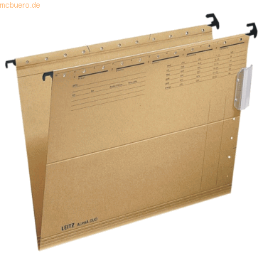 25 x Leitz Hngemappe Alpha Duo naturbraun