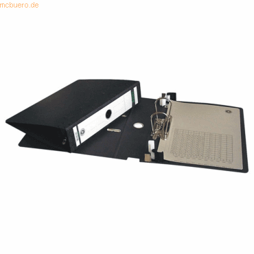 5 x Leitz Hngeordner Alpha Duo 80mm 180 Grad schwarz