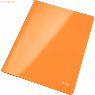 10 x Leitz Schnellhefter Wow A4 PP-laminiert 300g/qm orange metallic