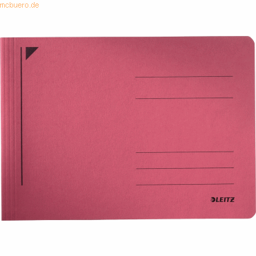 50 x Leitz Schnellhefter Rapid A5 quer Karton rot