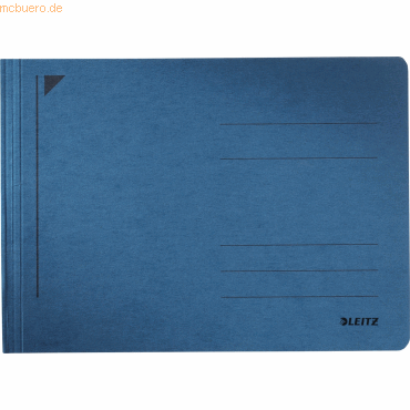 50 x Leitz Schnellhefter Rapid A5 quer Karton blau