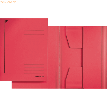 25 x Leitz Jurismappe A5 Karton rot