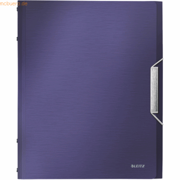 Leitz Ordnungsmappe Style A4 6 Fcher titan blau