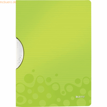 Leitz Cliphefter Wow ColorClip A4 ca. 30 Blatt grn metallic
