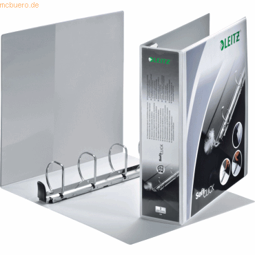 4 x Leitz Ringbuch Soft Click A4 4 Ringe 50mm wei