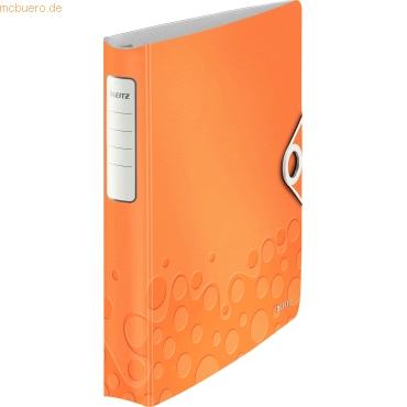 Leitz Ringbuch Active Wow A4 4 Ringe 30mm orange metallic