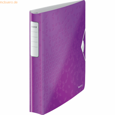 5 x Leitz Ringbuch Active Wow A4 4 Ringe 30mm violett